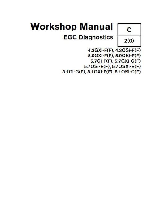 VOLVO PENTA GXi OSi Gi SXi EGC DIAGNOSTICS WORKSHOP MANUAL REPRINTED 10-2006
