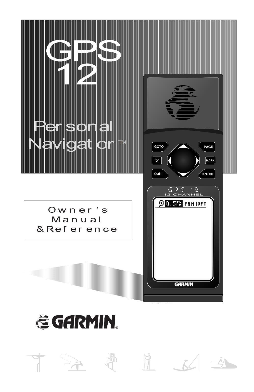 GARMIN GPS 12 OWNERS MANUAL REFERENCE GUIDE REPRINTED A4 COMB BOUND