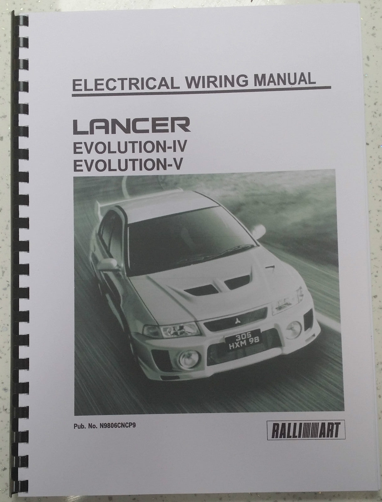 MITSUBISHI LANCER EVO IV / V 4 5 -  ELECTRICAL WIRING - CIRCUIT DIAGRAMS MANUAL