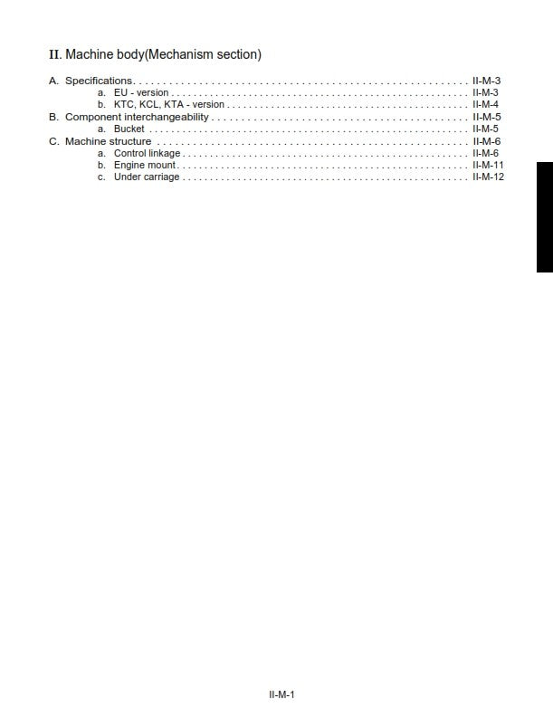 KUBOTA EXCAVATOR K008-3 U10-3 WORKSHOP MANUAL REPRINTED COMB BOUND
