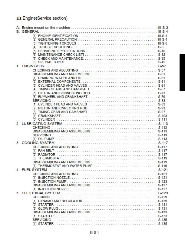 KUBOTA EXCAVATOR K008-3 U10-3 WORKSHOP MANUAL REPRINTED COMB BOUND