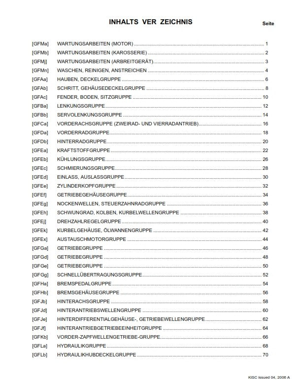 KUBOTA F2880 F3680 FRS FLAT RATE SCHEDULE REPRINTED 2007 COMB BOUND