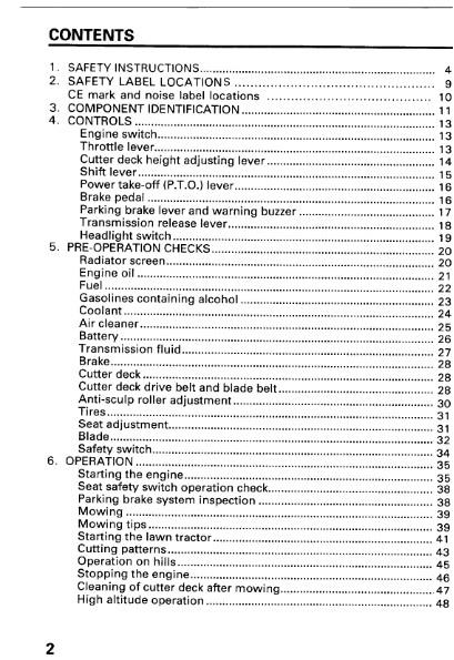 HONDA RIDE ON MOWER H4518H OWNERS MANUAL 89 EDITION REPRINTED COMB BOUND