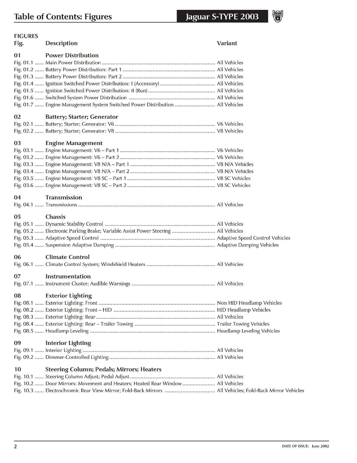 JAGUAR S-TYPE 2003 ELECTRICAL GUIDE MANUAL REPRINTED COMB BOUND