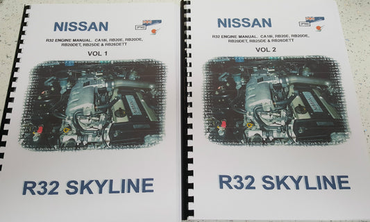 NISSAN R32 SKYLINE ENGINE MANUAL CA18i RB20E RB220DE RB20DET RB25DE RB26DETT