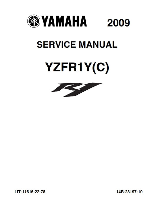YAMAHA YZFR1Y (C)09-11 SERVICE MANUAL REPRINTED COMB BOUND