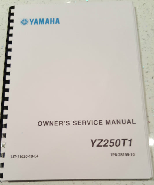 YAMAHA YZ250T1 SERVICE MANUAL REPRINT 2004 COMB BOUND 270 PAGES