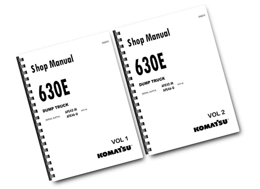 KOMATSU 630E HAULPAK TRUCK WORKSHOP SHOP MANUAL REPRINTED COMB BOUND