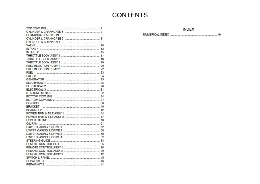 YAMAHA F250GET FL250GET OUTBOARD MOTOR 2011 PARTS MANUAL REPRINTED COMB BOUND
