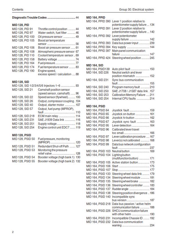 VOLVO PENTA GROUP 30 ELECTRICAL SYSTEM IPS 350 400 500 600 MANUAL REPRINTED 2007