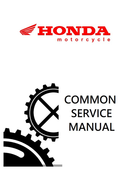 HONDA COMMON SERVICE MANUAL 1995 EDITION REPRINTED COMB BOUND