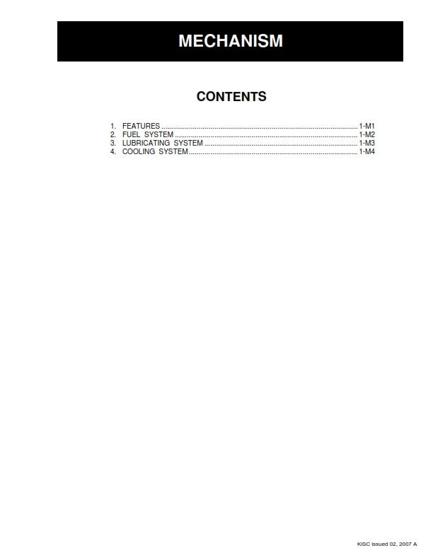 KUBOTA TRACTOR L3130 L3430 L3830 L4630 L5030 WORKSHOP MANUAL REPRINTED 2007