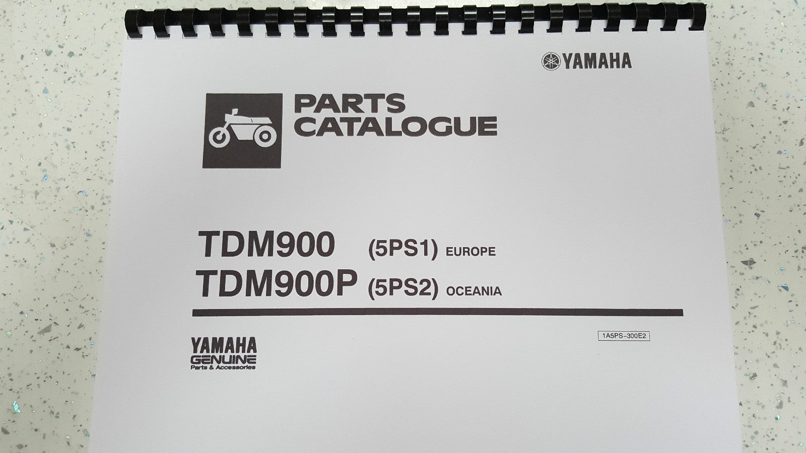YAMAHA TDM900 TDM900P PARTS MANUAL REPRINT COMB BOUND