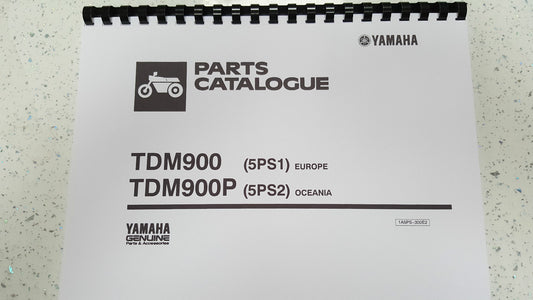 YAMAHA TDM900 TDM900P PARTS MANUAL REPRINT COMB BOUND