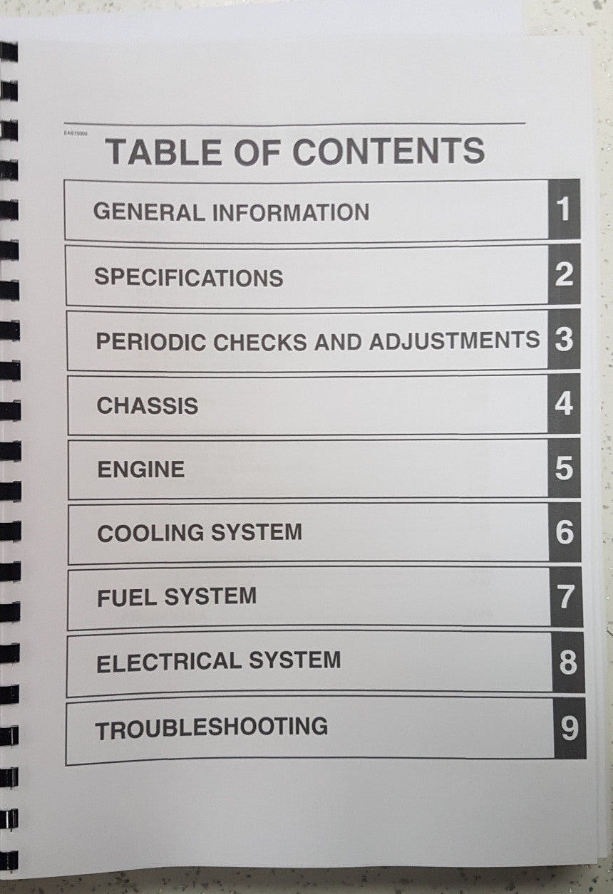 YAMAHA YZF-R1 YZF-R1F YZF-R1M YZF-R1MF 2015 SERVICE MANUAL REPRINTED COMB BOUND