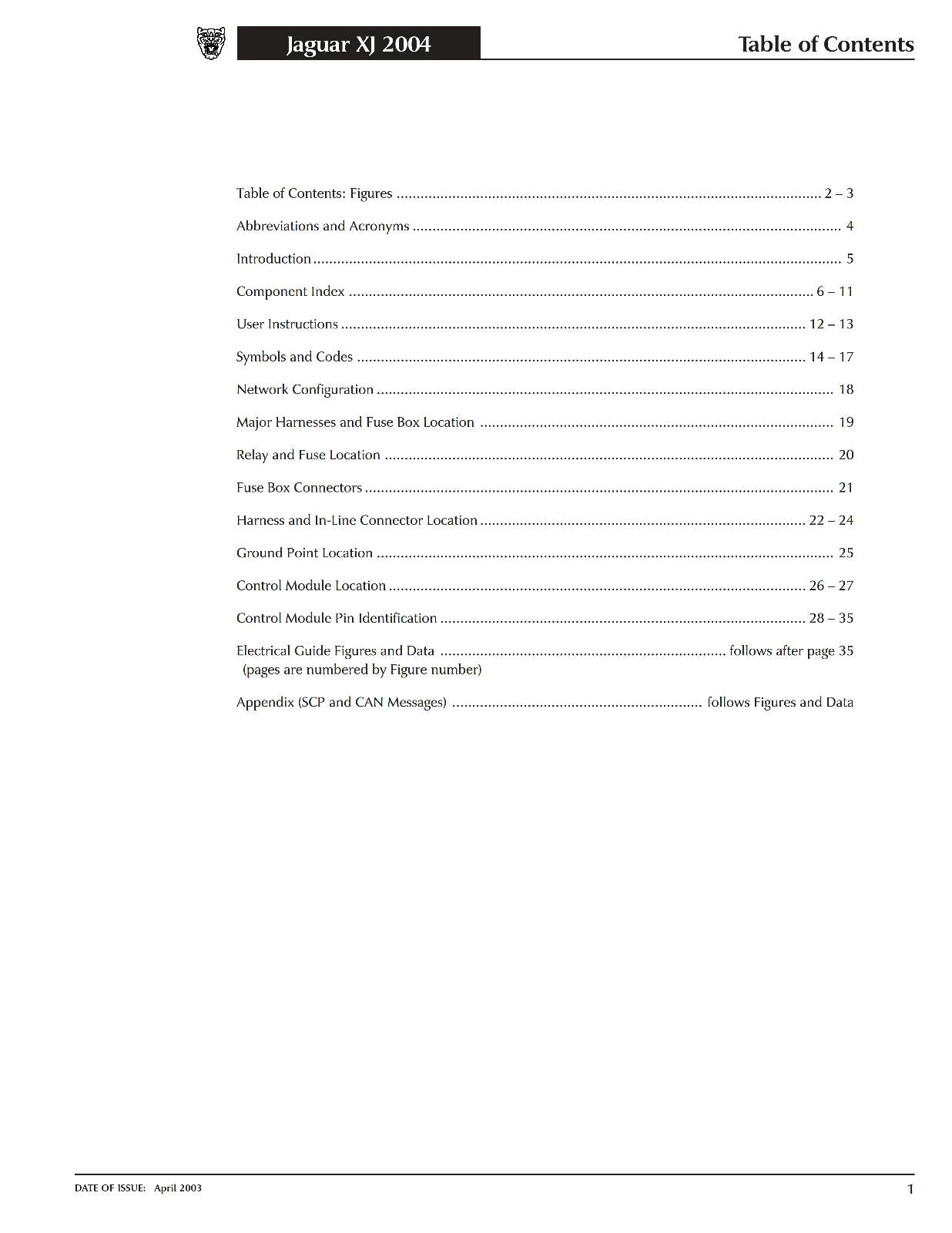 JAGUAR XJ RANGE 2004 MODEL ELECTRICAL GUIDE WIRING MANUAL REPRINTED COMB BOUND