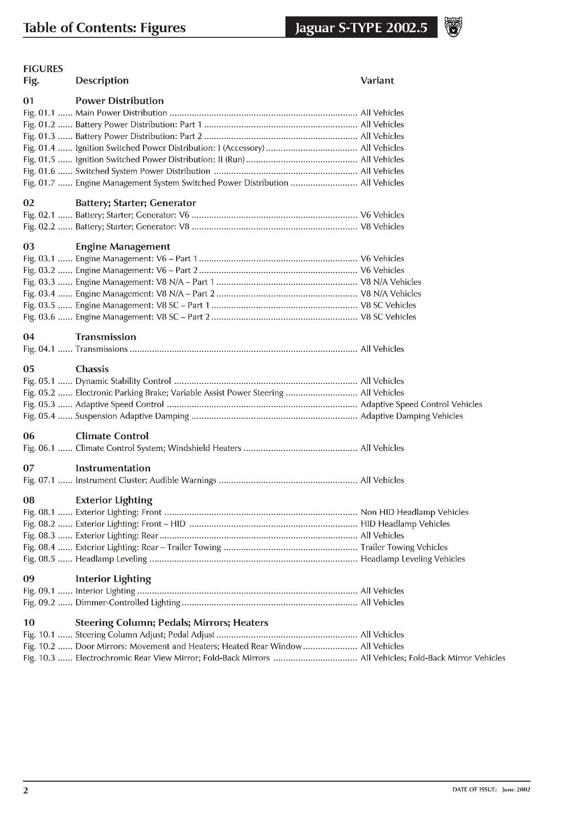 JAGUAR S-TYPE 2002.5 ELECTRICAL GUIDE MANUAL REPRINTED COMB BOUND