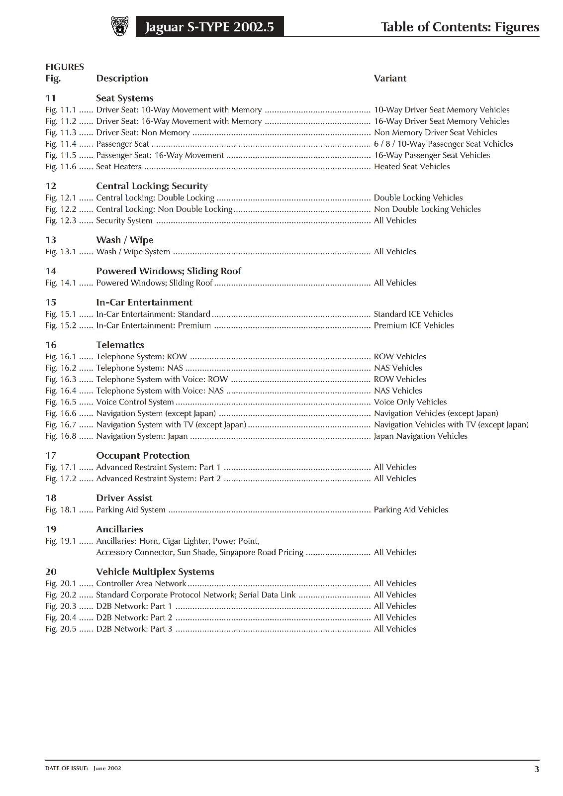 JAGUAR S-TYPE 2002.5 ELECTRICAL GUIDE MANUAL REPRINTED COMB BOUND