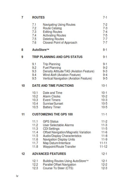 GARMIN GPS 100 PERSONAL NAVIGATOR OWNERS MANUAL REPRINTED A4 COMB BOUND