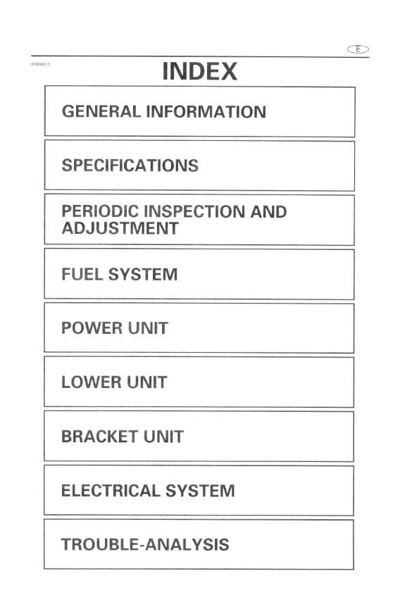 YAMAHA E9.9C E15C E15NK OUTBOARD MOTOR 1996 SERVICE MANUAL REPRINTED COMB BOUND