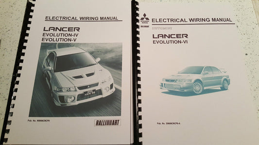 MITSUBISHI LANCER EVO IV / V / VI - 4 5 6 ELECTRICAL WIRING MANUAL REPRINTED