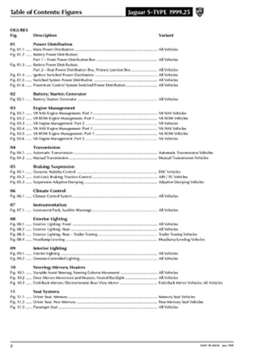 JAGUAR S-TYPE 1999 - 2000 ELECTRICAL GUIDE MANUAL REPRINTED COMB BOUND