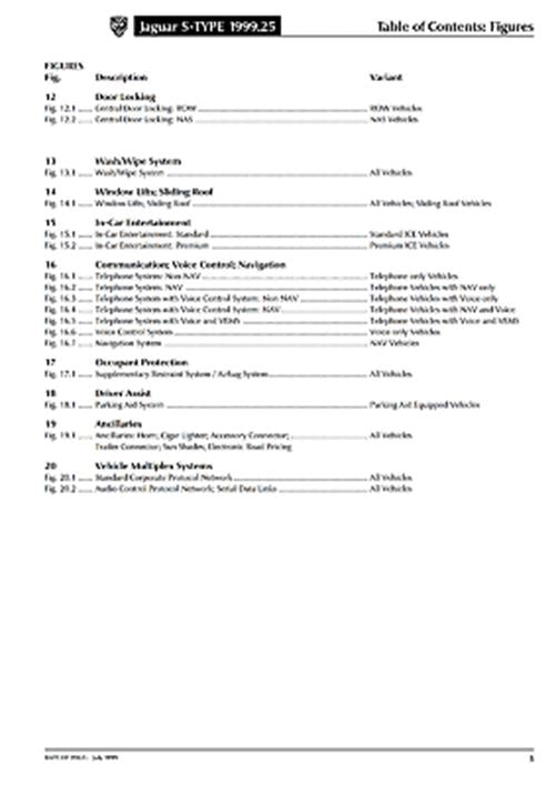 JAGUAR S-TYPE 1999 - 2000 ELECTRICAL GUIDE MANUAL REPRINTED COMB BOUND
