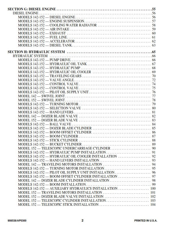 GEHL 142 152 PARTS MANUAL REPRINTED COMB BOUND