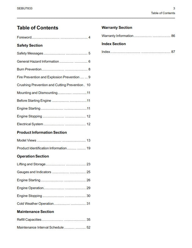 PERKINS 1103 1104 INDUSTRIAL ENGINES OPERATION MAINTENANCE MANUAL REPRINTED 2015
