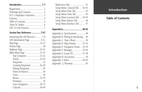 GARMIN GPS 72 OWNERS MANUAL REFERENCE BOOK GUIDE REPRINTED A4 COMB BOUND