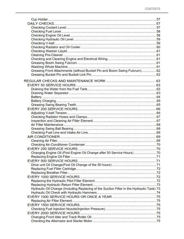 KUBOTA EXCAVATOR U48-4 TIER 4 OPERATOR MANUAL REPRINTED COMB BOUND