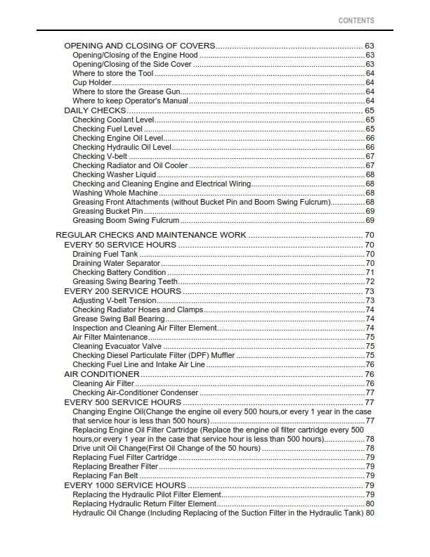 KUBOTA EXCAVATOR KX040-4 OPERATOR MANUAL REPRINTED COMB BOUND