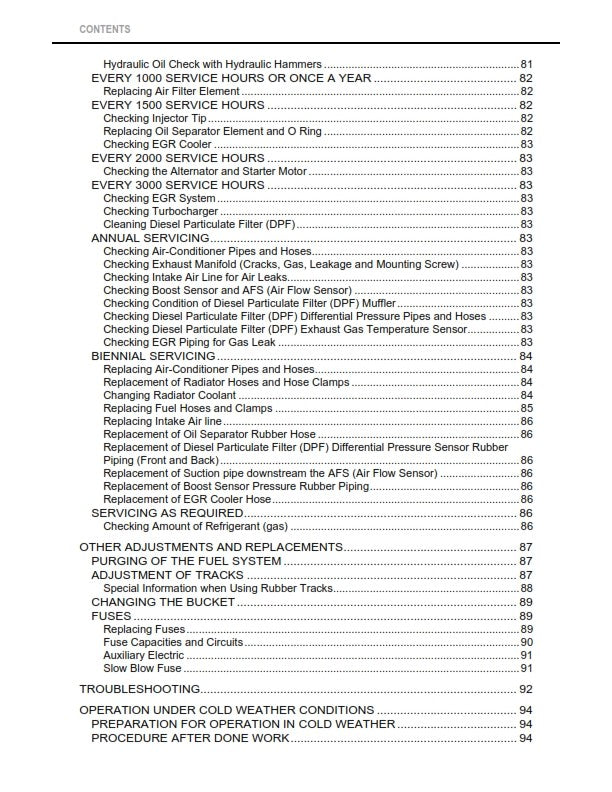 KUBOTA EXCAVATOR KX040-4 OPERATOR MANUAL REPRINTED COMB BOUND