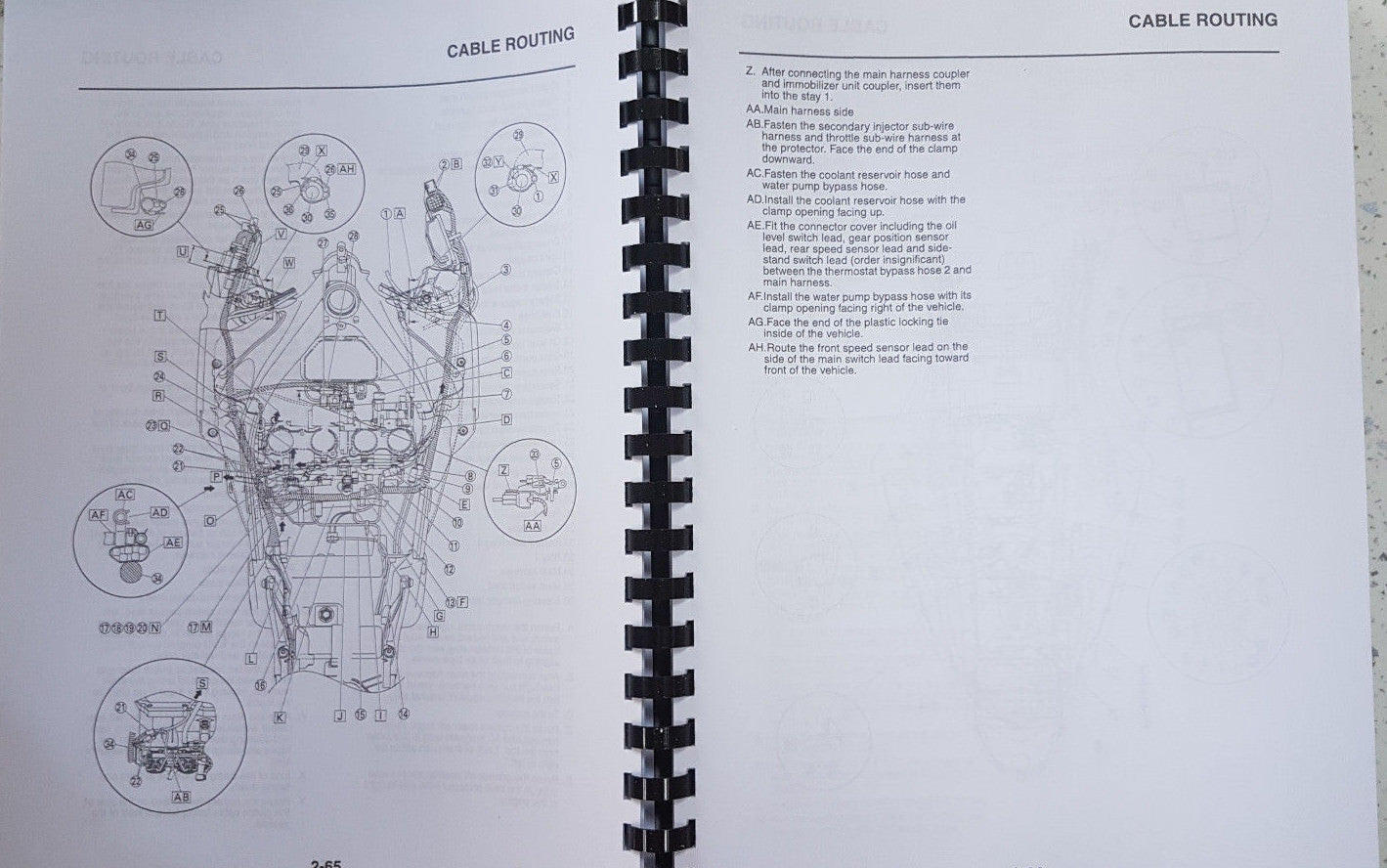 YAMAHA YZF-R1 (B) 12-14 SERVICE MANUAL REPRINTED COMB BOUND