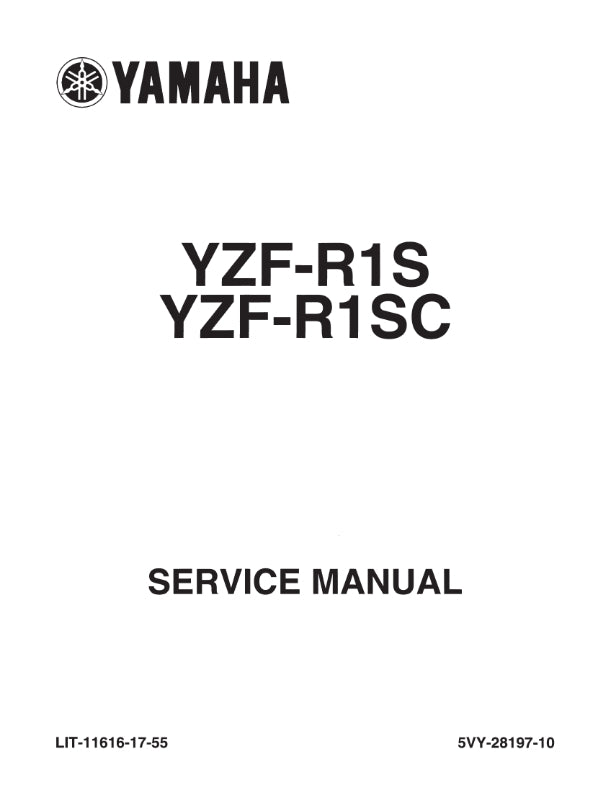 YAMAHA YZF-R1S YZF-R1SC 04-06 SERVICE MANUAL REPRINTED COMB BOUND