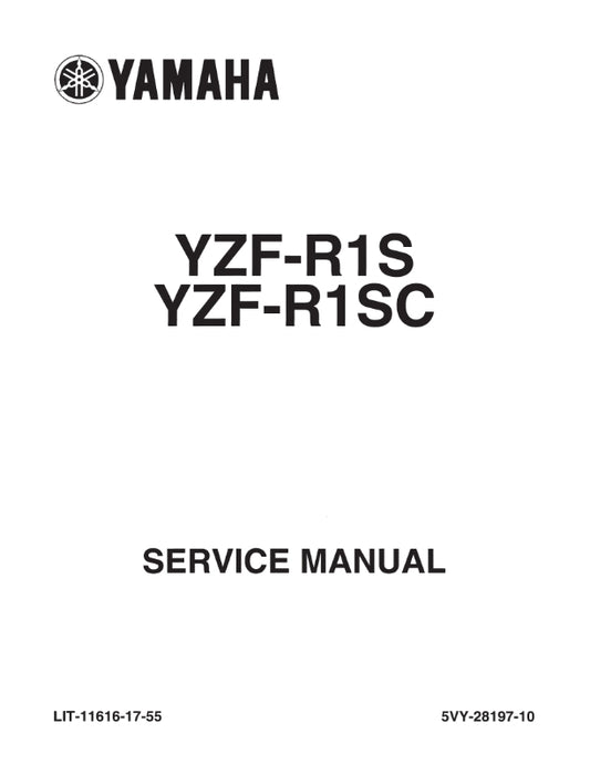 YAMAHA YZF-R1S YZF-R1SC 04-06 SERVICE MANUAL REPRINTED COMB BOUND
