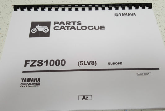 YAMAHA FZS1000 PARTS MANUAL REPRINTED COMB BOUND
