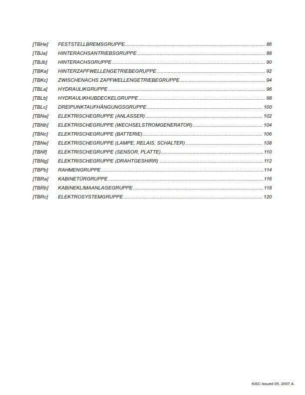 KUBOTA B1830 B2230 B2530 B3030 FRS FLAT RATE SCHEDULE REPRINTED 2007 COMB BOUND