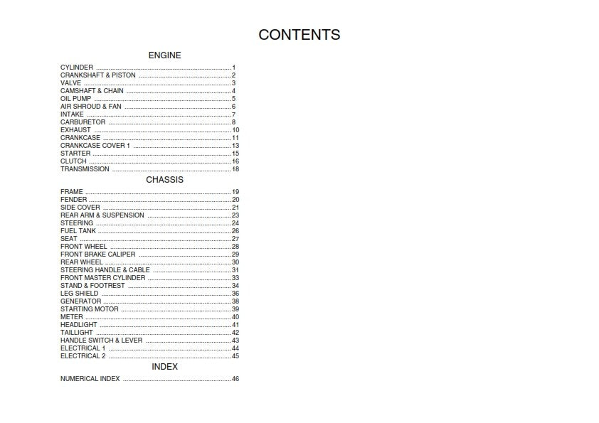YAMAHA AT115C PARTS MANUAL DEC 2004 EDITION REPRINTED COMB BOUND