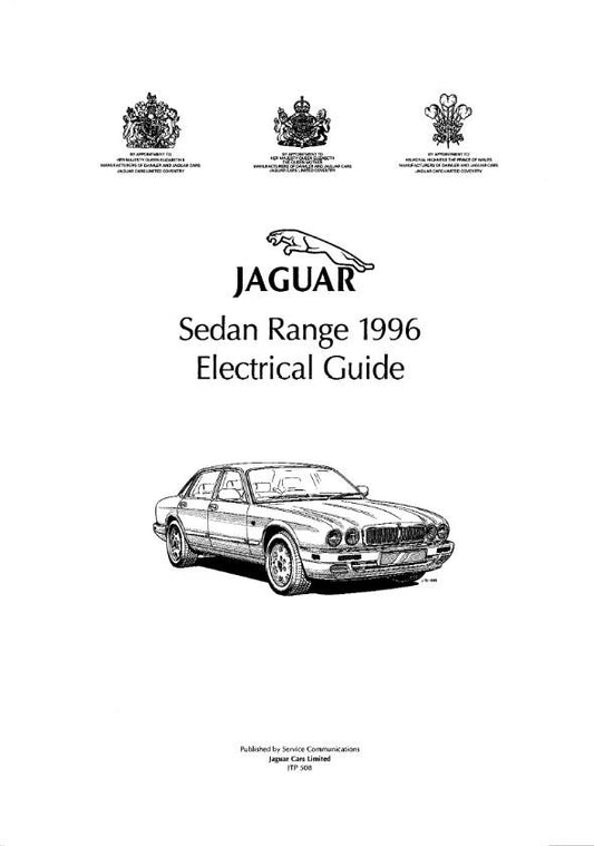 JAGUAR SEDAN RANGE 1996 ELECTRICAL GUIDE REPRINTED COMB BOUND