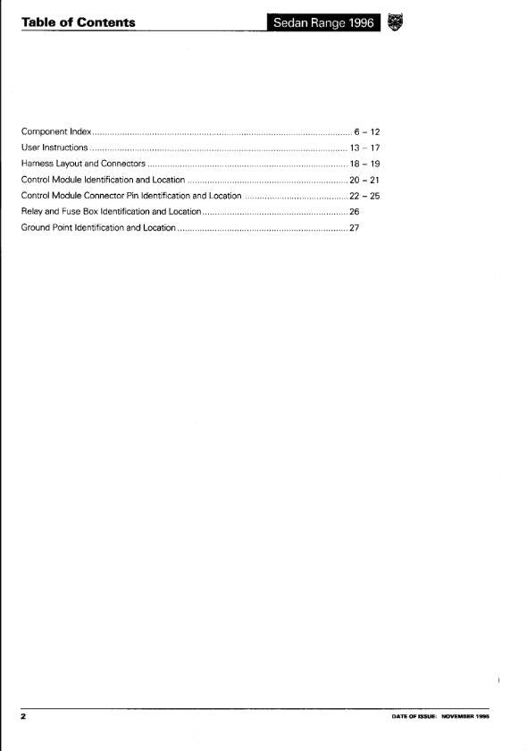 JAGUAR SEDAN RANGE 1996 ELECTRICAL GUIDE REPRINTED COMB BOUND