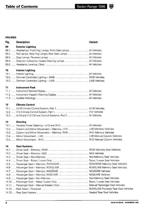 JAGUAR SEDAN RANGE 1996 ELECTRICAL GUIDE REPRINTED COMB BOUND