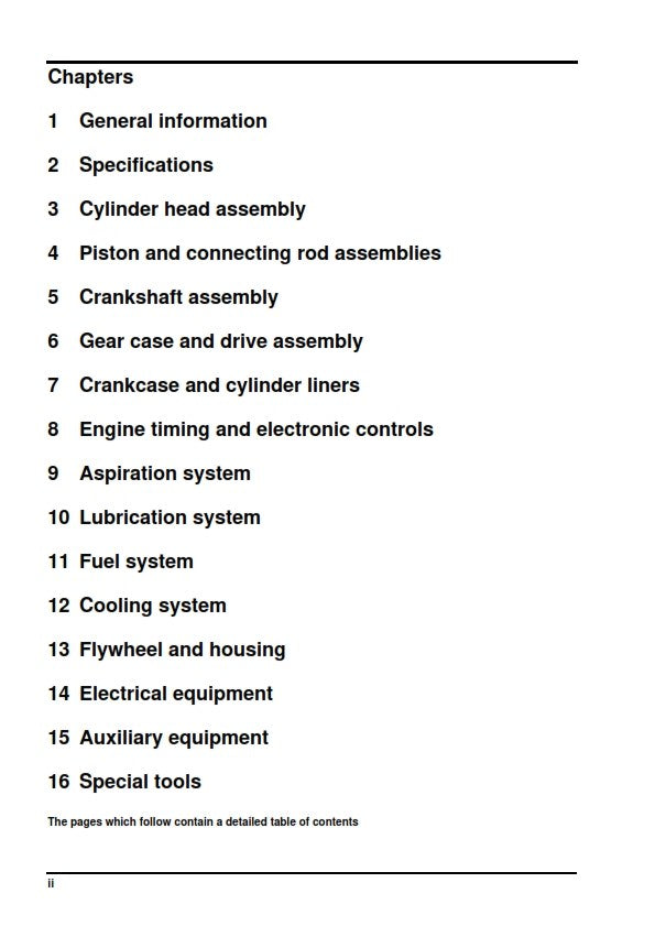 PERKINS 2800 SERIES TURBOCHARGED DIESEL ENGINE WORKSHOP MANUAL REPRINTED 2002