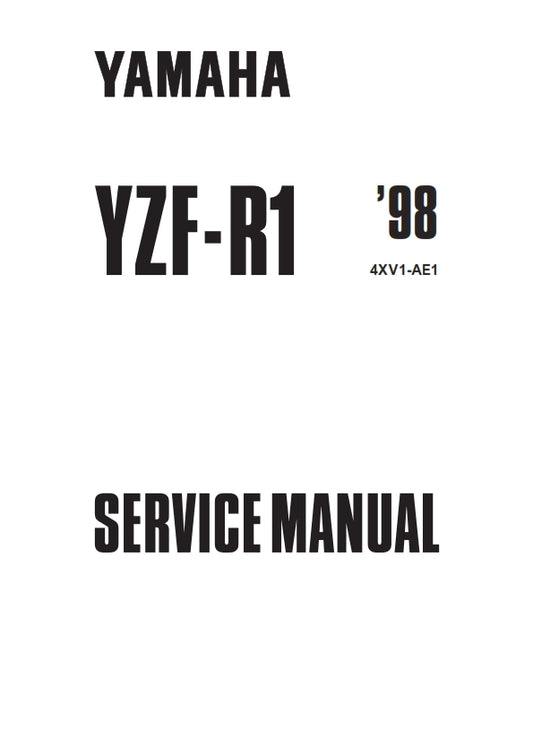 YAMAHA R1 1998 - 1999 SERVICE MANUAL REPRINTED COMB BOUND