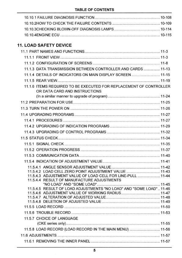 KOBELCO CRAWLER CRANE CKE1800 CK2000 SHOP REPAIR WORKSHOP MANUAL REPRINTED