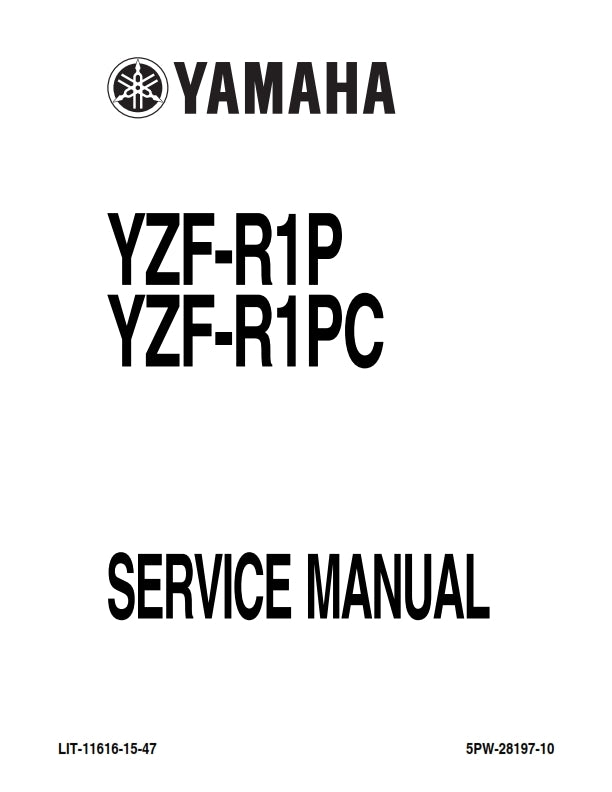 YAMAHA YZF-R1P YZF-R1PC 02-03 SERVICE MANUAL REPRINTED COMB BOUND