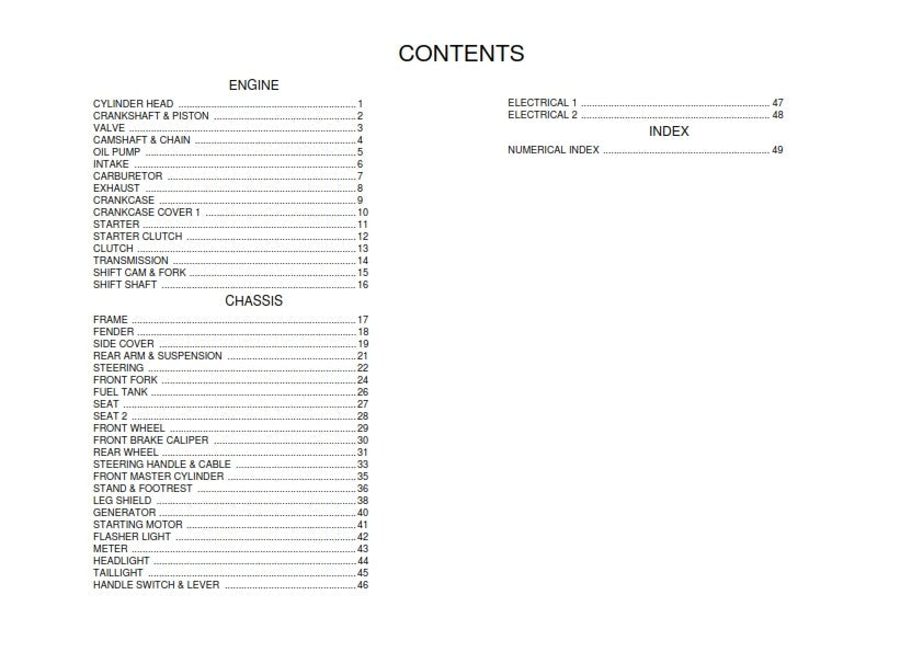 YAMAHA CRYPTON T105SE 1D81 1D82 PARTS MANUAL 2003 EDITION REPRINTED COMB BOUND