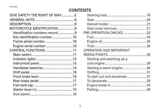 YAMAHA CRYPTON T105E T105SE OWNERS MANUAL JUL 2003 EDITION REPRINTED COMB BOUND