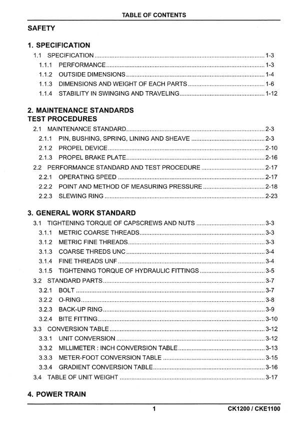 KOBELCO CRAWLER CRANE CK1200 CKE1100 SHOP REPAIR WORKSHOP MANUAL REPRINTED