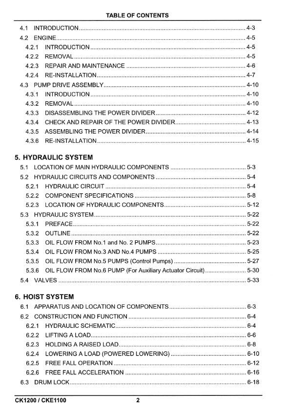 KOBELCO CRAWLER CRANE CK1200 CKE1100 SHOP REPAIR WORKSHOP MANUAL REPRINTED